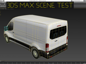 american design panel van low polygon model Modèle 3D