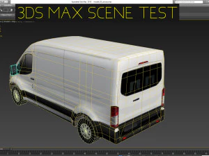 american design panel van low polygon model 3D Model