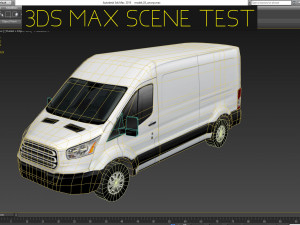 american design panel van low polygon model Modèle 3D