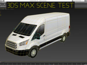 american design panel van low polygon model 3D Model