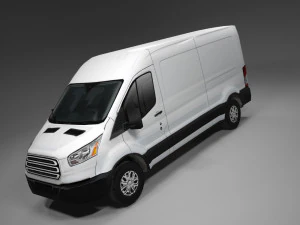 american design panel van low polygon model 3D Model