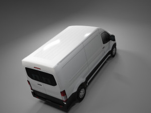 american design panel van low polygon model Modèle 3D