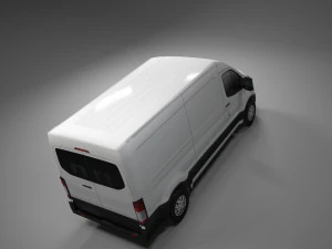 american design panel van low polygon model 3D Model