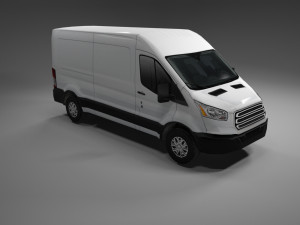 american design panel van low polygon model Modèle 3D