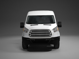 american design panel van low polygon model Modèle 3D