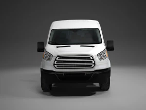 american design panel van low polygon model 3D Model