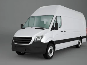 mercedes sprinter freightliner panel van 3D Model