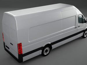 mercedes sprinter freightliner panel van Modelo 3D