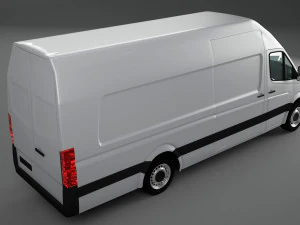 mercedes sprinter freightliner panel van 3D Model