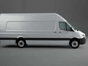 mercedes sprinter freightliner panel van 3D Model