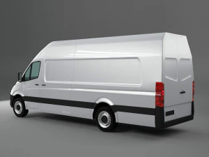 mercedes sprinter freightliner panel van 3D Model