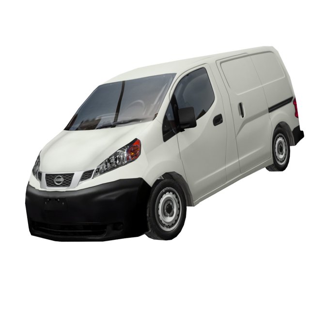 nissan nv200 japanese design low polygonal van low-poly 3D Модель .c4d .max .obj .3ds .fbx .stl .blend