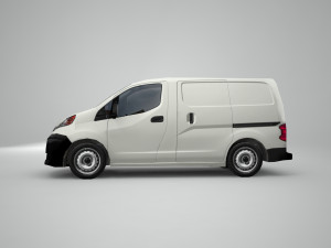 nissan nv200 japanese design low polygonal van low-poly 3D Модель