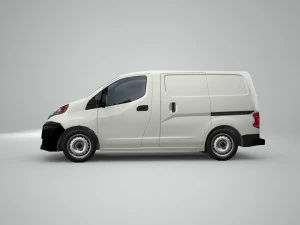 nissan nv200 japanese design low polygonal van low-poly 3D Model