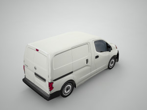 nissan nv200 japanese design low polygonal van low-poly 3D Модель