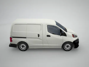 nissan nv200 japanese design low polygonal van low-poly 3D Model