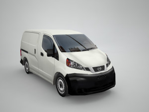 nissan nv200 japanese design low polygonal van low-poly 3D Модель