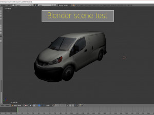 nissan nv200 japanese design low polygonal van low-poly 3D Модель