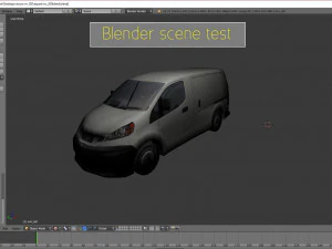 nissan nv200 japanese design low polygonal van low-poly 3D Model