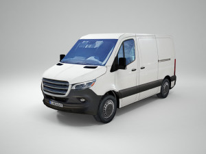 mercedes benz sprinter l1 2020 panel van low poly model Modelo 3D