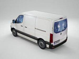 mercedes benz sprinter l1 2020 panel van low poly model 3D Model