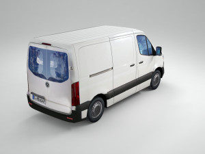 mercedes benz sprinter l1 2020 panel van low poly model 3D Model