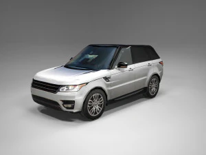 luxury suv british design low polygon model 3D Model