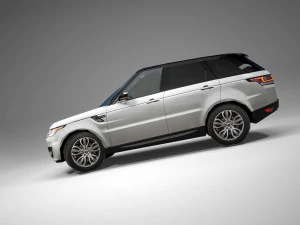 luxury suv british design low polygon model 3D Model