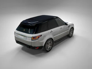 luxury suv british design low polygon model 3D Model