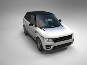 luxury suv british design low polygon model 3D Model