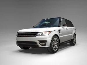 luxury suv british design low polygon model 3D Model