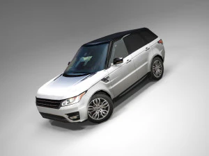 luxury suv british design low polygon model 3D Model