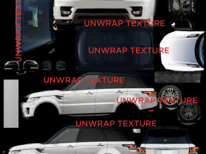 luxury suv british design low polygon model 3Dモデル