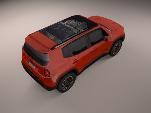 jepp renegade 2016-2020 low poly model 3D 모델