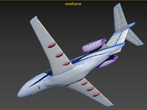 Pilatus PC 24 in flight mode 3D Model