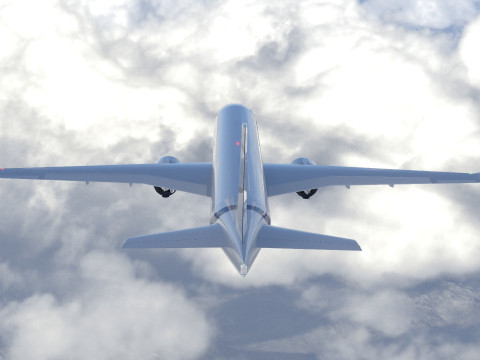 Airbus A220 -300 detailed Model 3D