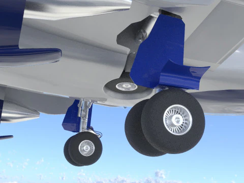 Airbus A220 -300 detailed 3D Model