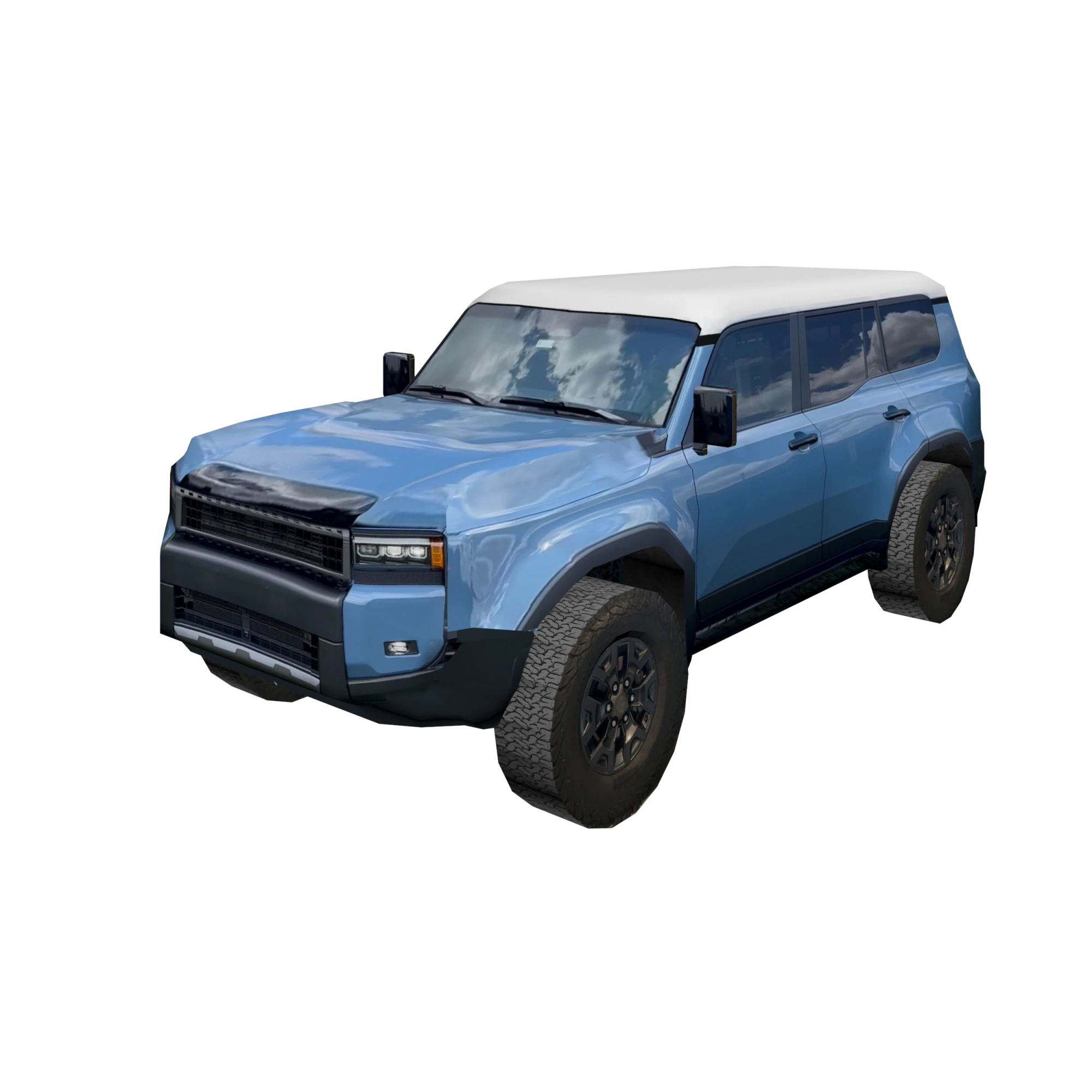 SUV off road low poly no logos 3D Model .c4d .max .obj .3ds .fbx .stl .blend