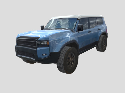 SUV off road low poly no logos 3D Модель