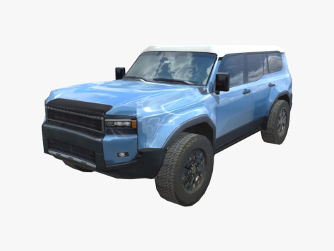 SUV off road low poly no logos 3D Модель