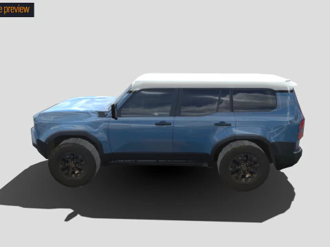 SUV off road low poly no logos 3D Model