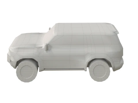 SUV off road low poly no logos 3D Model