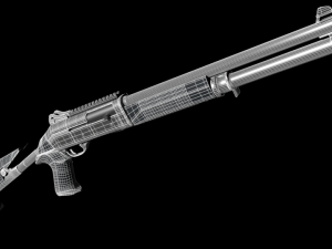 two shotguns 3D Model