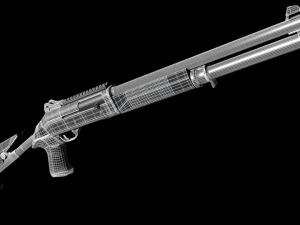 two shotguns 3D Model