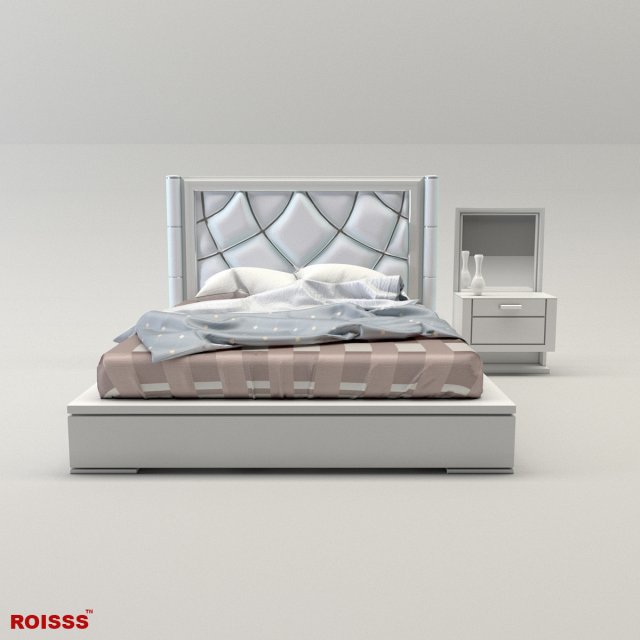 bed 2 roisss interior design 3d 3D 모델 .c4d .max .obj .3ds .fbx .stl .blend 