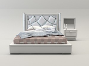 bed 2 roisss interior design 3d 3D मॉडल