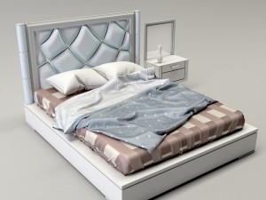 bed 2 roisss interior design 3d 3D 모델