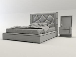 bed 2 roisss interior design 3d 3D 모델