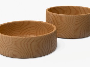 zieh lynda - two big round chestnut bowls 3d model 3D Model