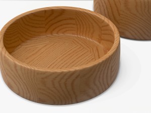 zieh lynda - two big round chestnut bowls 3d model Modèle 3D